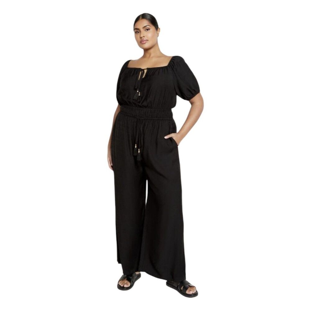 City Chic Erica Jumpsuit - black, New With Tags! Size US 18